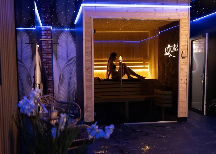 Villa Ostoya Zawory -domki Premium ,strefa Relaksu, Basen Zawory (Pomerania)